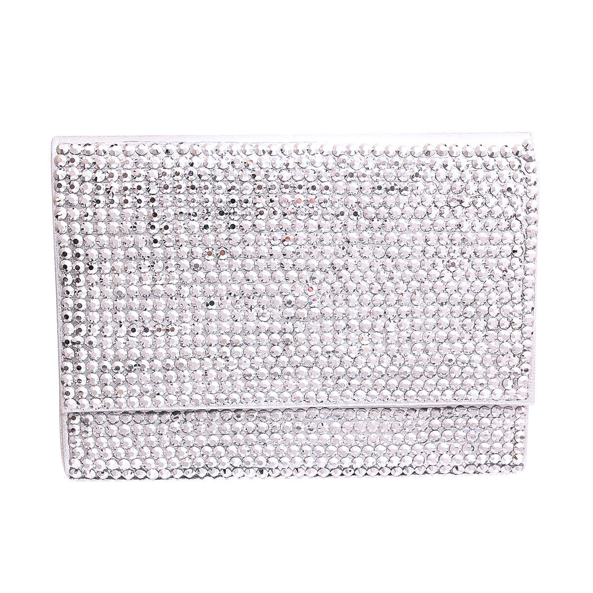 Silver Crystal Clutch