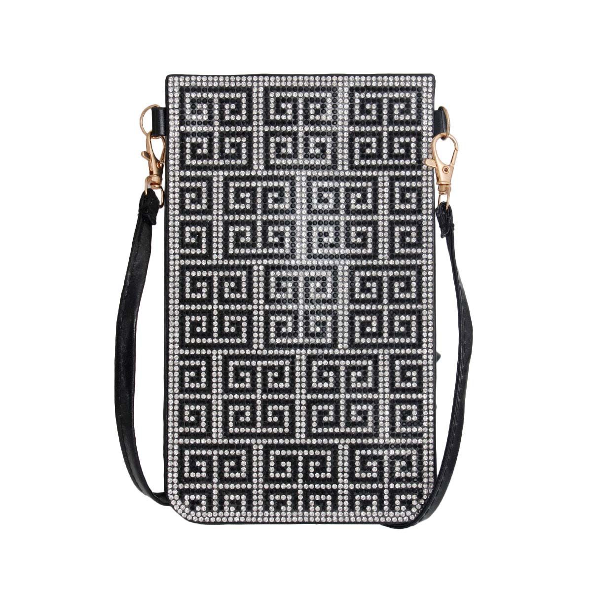 Greek Key Stone Phone Crossbody