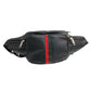 Designer Stripe Black Fanny Pack