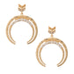 Rhinestone Arrow Drop Earrings