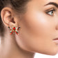 Rhinestone Butterfly Stud Earrings
