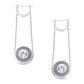 Designer Style Silver Baby Hoops
