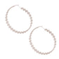 Silver Watch Wristband Shape Hoops