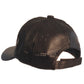 Black Mesh Leather Snapback Cap