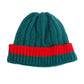 Green Rib Knit Beanie