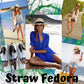 Designer Style Straw Fedora