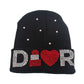 Black Bling Designer Beanie
