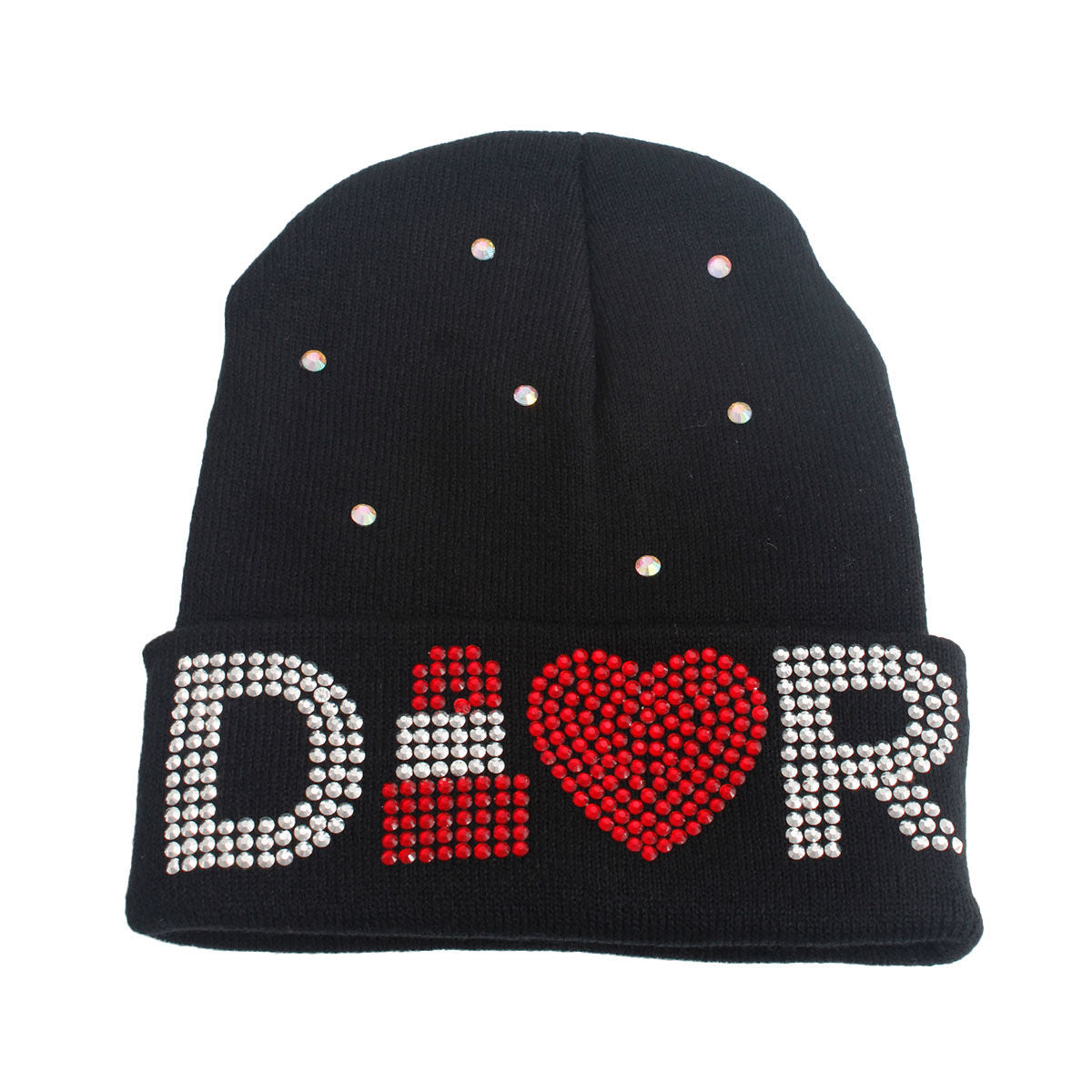Black Bling Designer Beanie