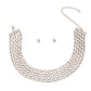 Rhinestone Choker Necklace Set