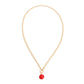 Mini Red Pave Charm Necklace