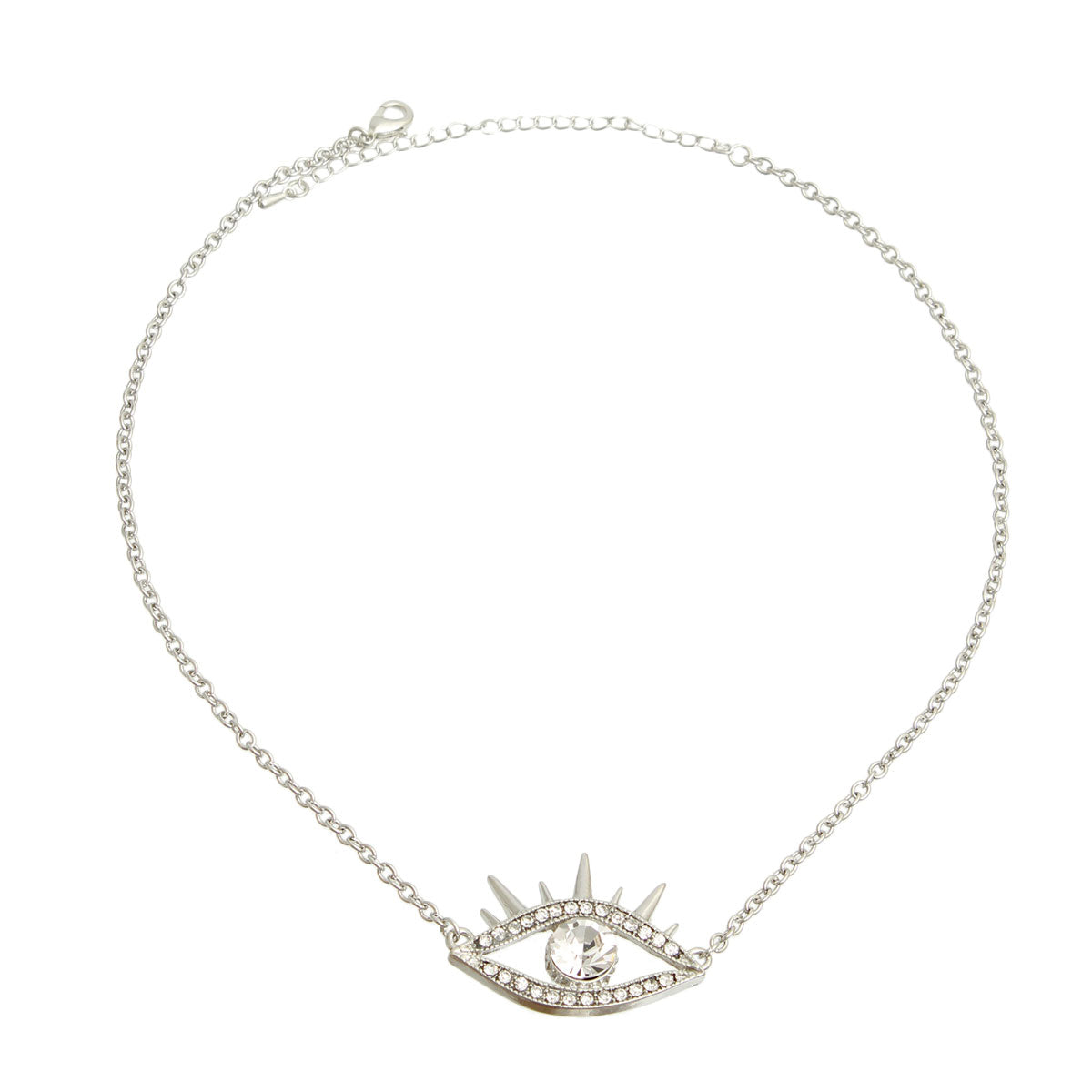 Silver Eye Station Pendant Chain