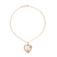 Multi Color Designer D Heart Necklace