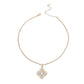 Gold Luxury French Designer Flower Necklace