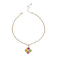 Multi Color Luxury French Designer Flower Necklace