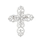 Silver Filigree Cross Brooch