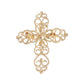 Multi Filigree Cross Brooch