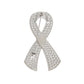 Silver Pink Ribbon Brooch