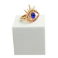 Multi Color Evil Eye Shaped Ring