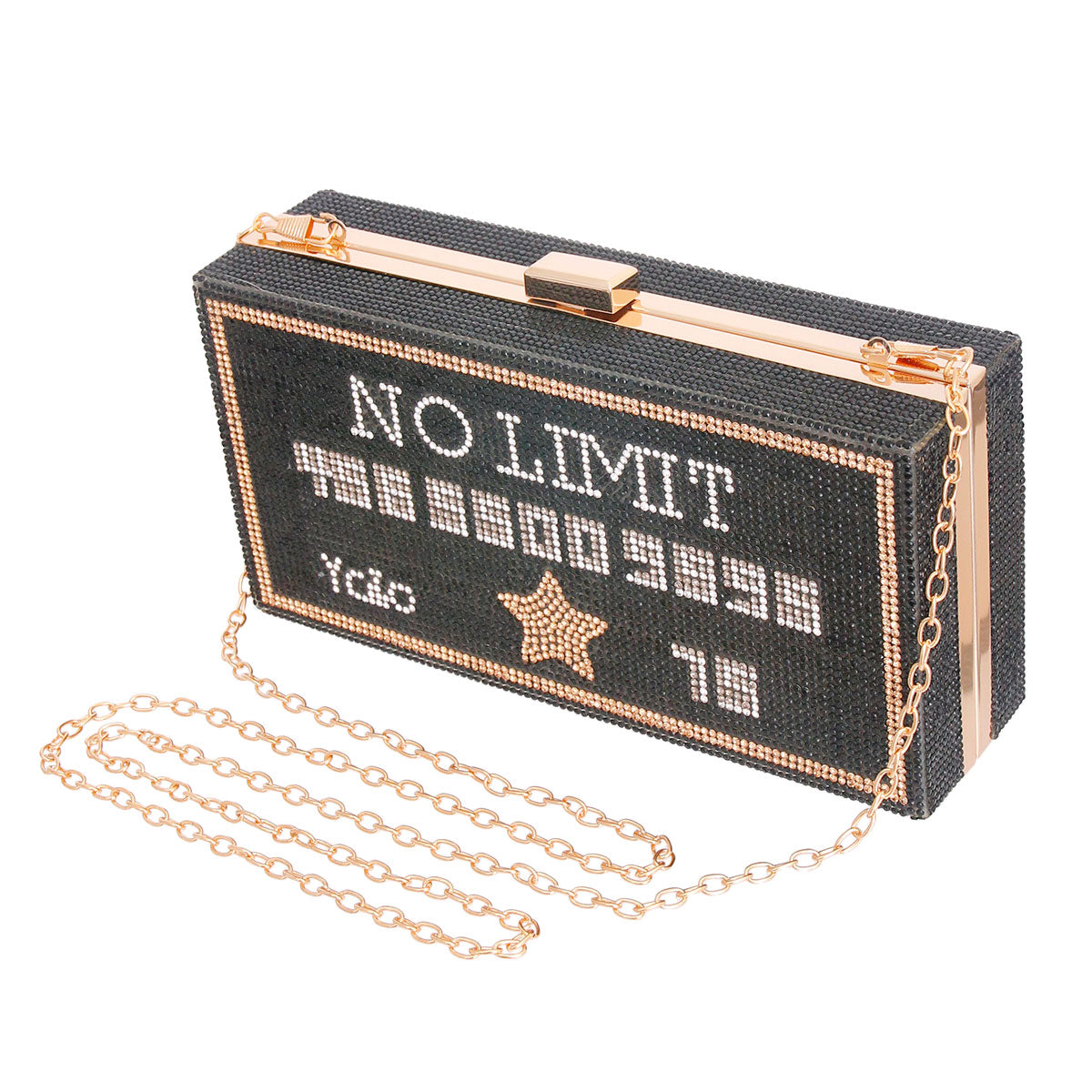 Black Bling Credit Card Clutch