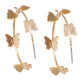 Gold Butterfly Open Hoops