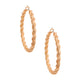 Gold Twisted Rope Hoops