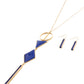 Geometric Drop Necklce Set