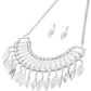 Leaf Dangling Necklace Set