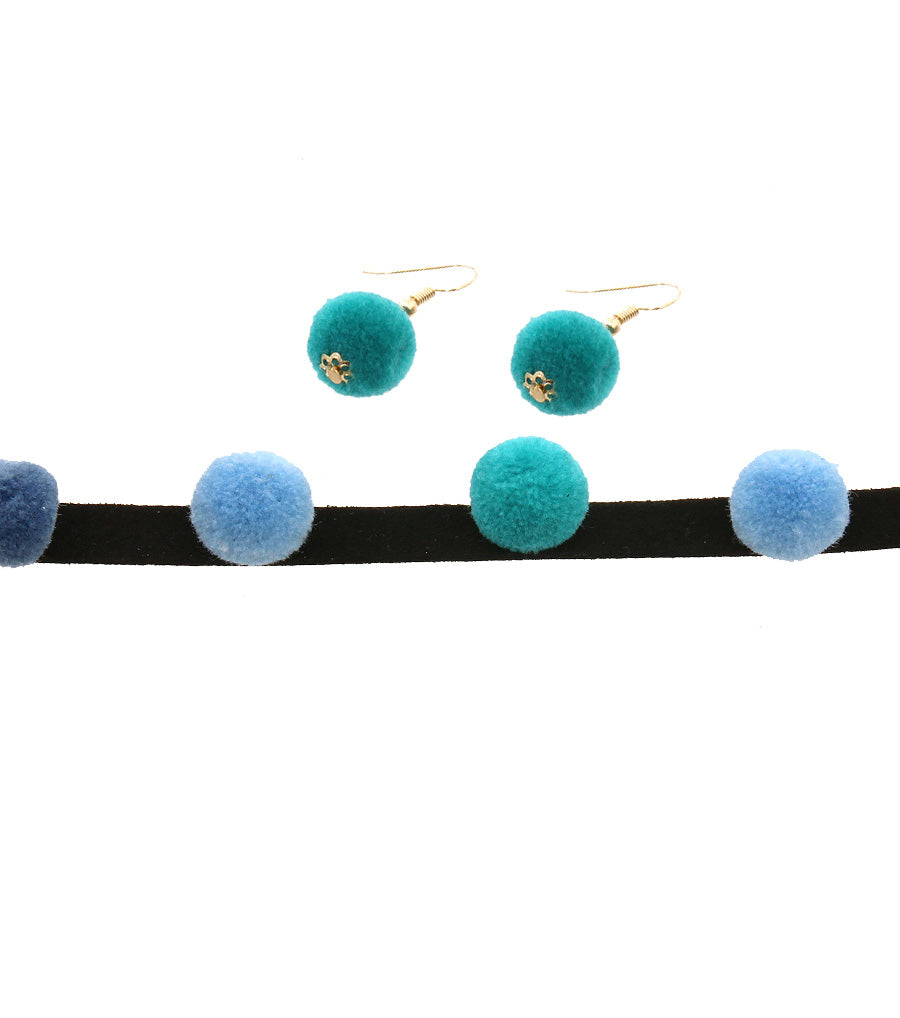 Pom Pom Choker Set