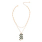 Designer Green Snake Layer Necklace