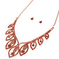 Red Rhinestone Necklace Set