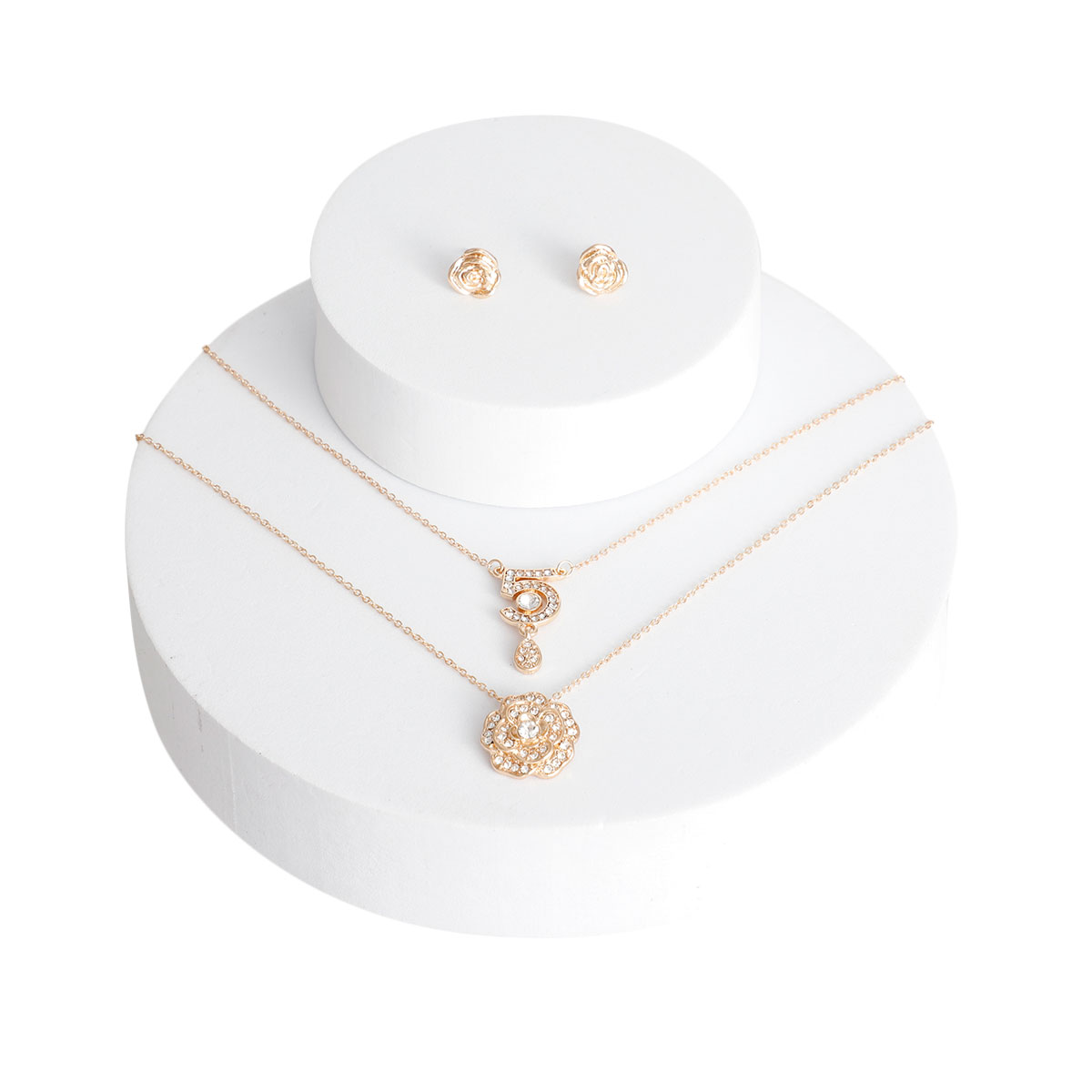 Gold Layered Flower Designer Charm Set