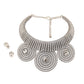 Silver Metallic Cord Coiled Choker