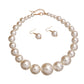 Cream Pearl Single Strand Set