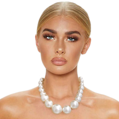 Cream Pearl Single Strand Set