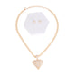 Gold Iced Diamond Necklace Set
