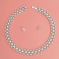 Iced Silver Watch Band Chain Necklace