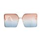 Designer Greek Key White Sunglasses