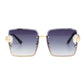 Black Square Clover Sunglasses