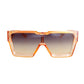 Orange Square Thick Frame Sunglasses