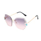 Purple Rhinestone Edge Sunglasses