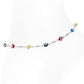 Silver Evil Eye Anklet