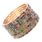 Mixed Topaz 9 Row Rhinestone Bracelet