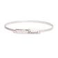 Blessed Silver Hook Bangle