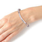 Clear Glass Faith Bracelet