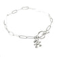 Silver Teddy Bear Toggle Bracelet