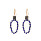 Blue Xmas Light Earrings