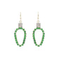 Light Green Xmas Light Earrings