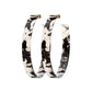 Black and White Acryic Hoops
