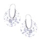 Silver Fleck Round U Hoops