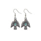 Burnished Silver Thunderbird Earrings